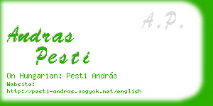andras pesti business card