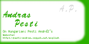 andras pesti business card